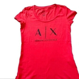 Armani Exchange t-shirt coral size XS EUC